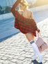 SATINIOR 3 Pairs Knee High Socks Thigh High Socks Triple Stripe over the Knee Socks Long Opaque Thigh High Stockings...